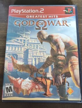 Sony PlayStation 2 God of War – Red & Blue Cover Art